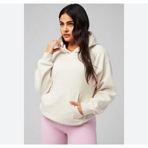 FABLETICS Cream Cozy Fleece Hoodie 2XL Sweatshirt Athleisure